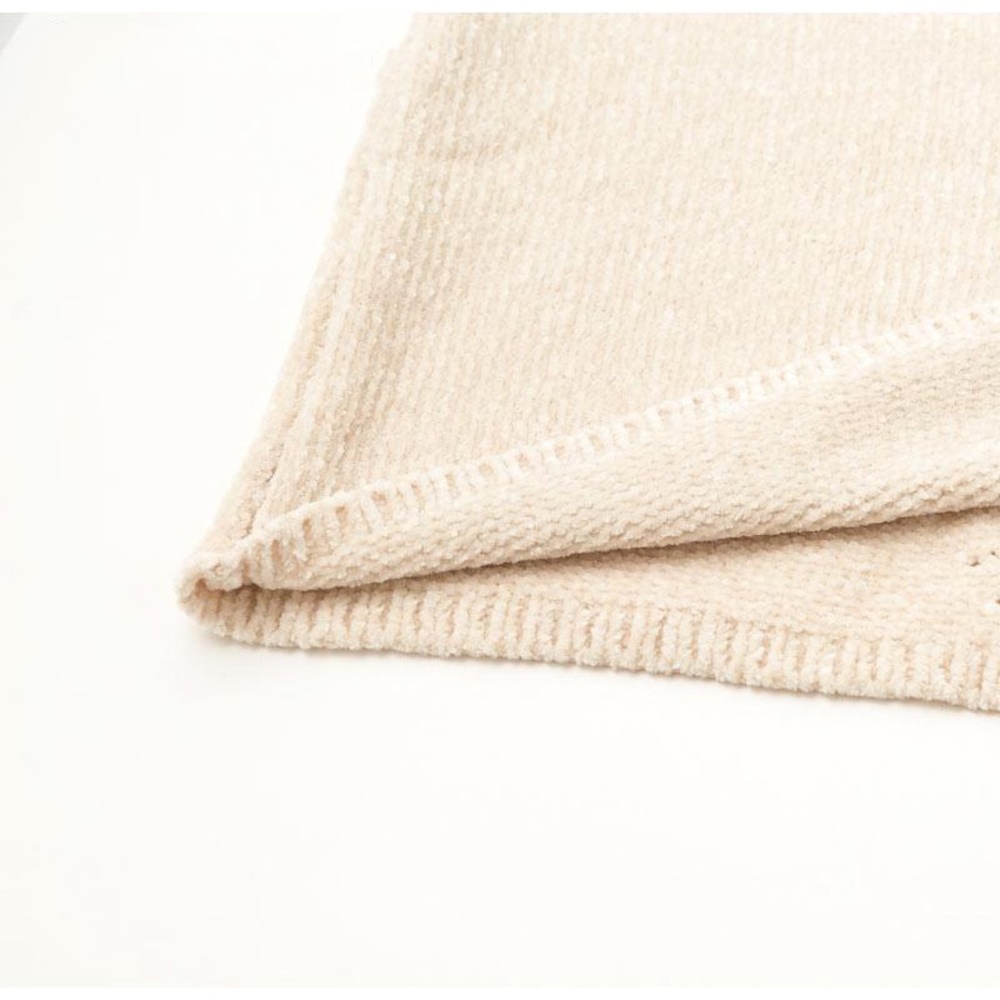 Hollow Out Beige Oversized Sweater - Picture 10 of 16